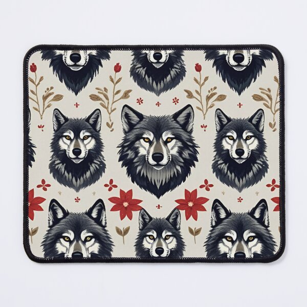 Item preview, Cottage Core Wolf Pattern designed and sold by PatronesKawai.