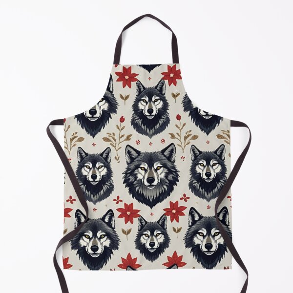 Item preview, Cottage Core Wolf Pattern designed and sold by PatronesKawai.