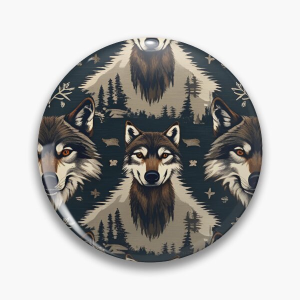 Item preview, Cottage Core Wolf Pattern designed and sold by PatronesKawai.