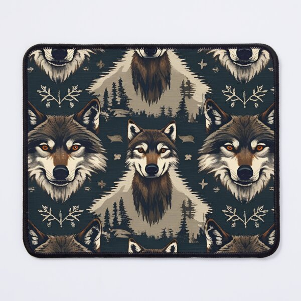 Item preview, Cottage Core Wolf Pattern designed and sold by PatronesKawai.