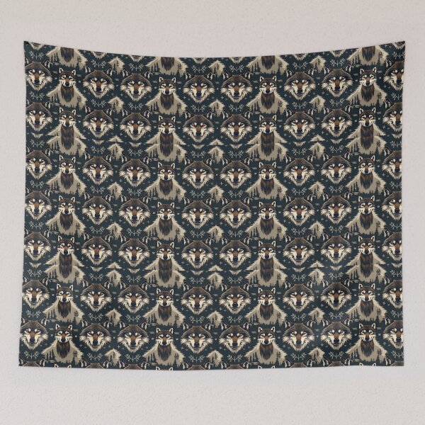 Item preview, Cottage Core Wolf Pattern designed and sold by PatronesKawai.
