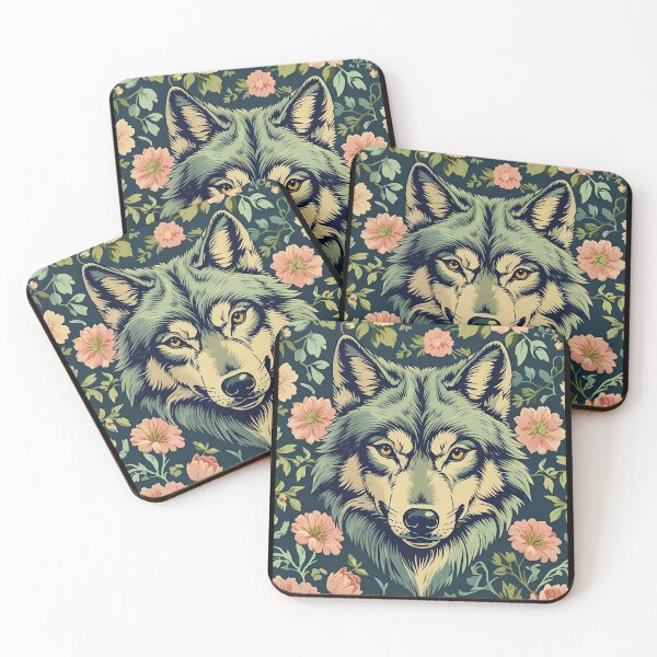Item preview, Cottage Core Wolf Pattern designed and sold by PatronesKawai.