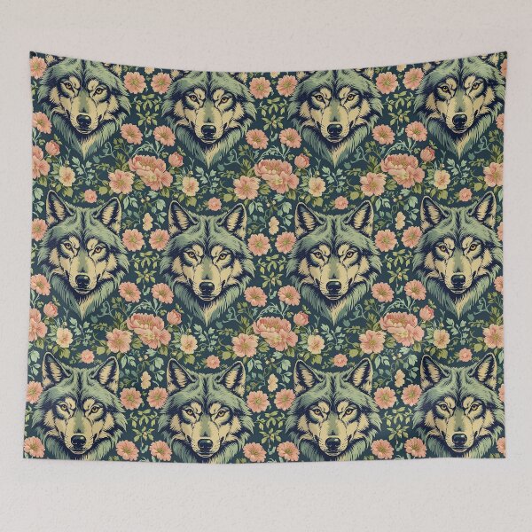 Item preview, Cottage Core Wolf Pattern designed and sold by PatronesKawai.