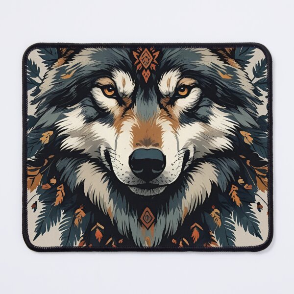 Item preview, Cottage Core Wolf Pattern designed and sold by PatronesKawai.