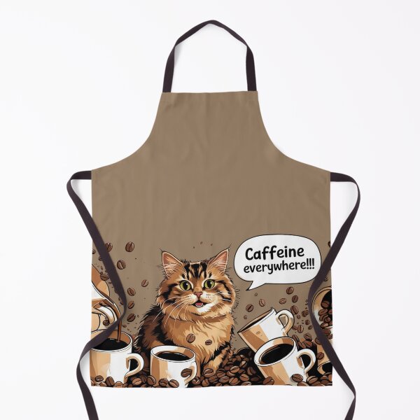 Item preview, Cute Coffee Cat – Caffeine Everywhere!! designed and sold by JennyVibes.