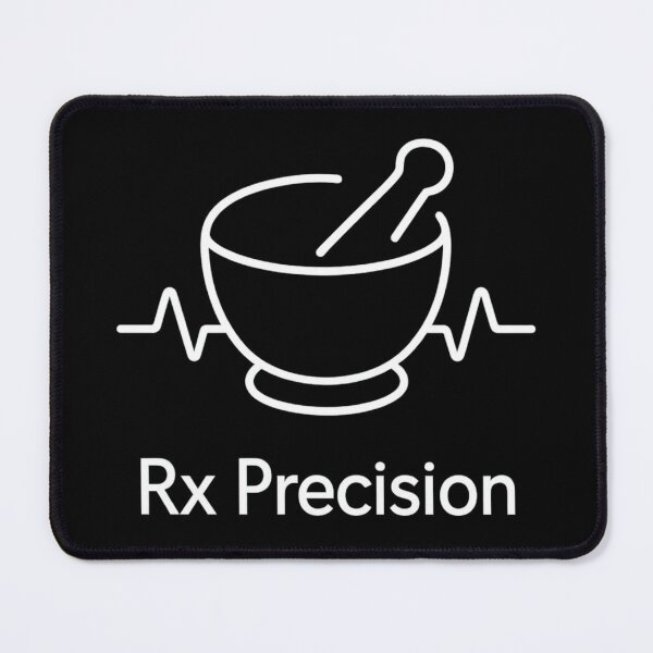 Item preview,  Rx Precision – Pharmacy Tech Minimal Badge designed and sold by TONSNAP.