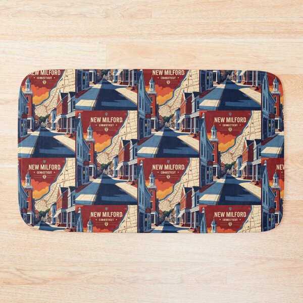 Item preview, New Milford Connecticut 1950s USA Vintage Travel Tourism designed and sold by TravelersGems.