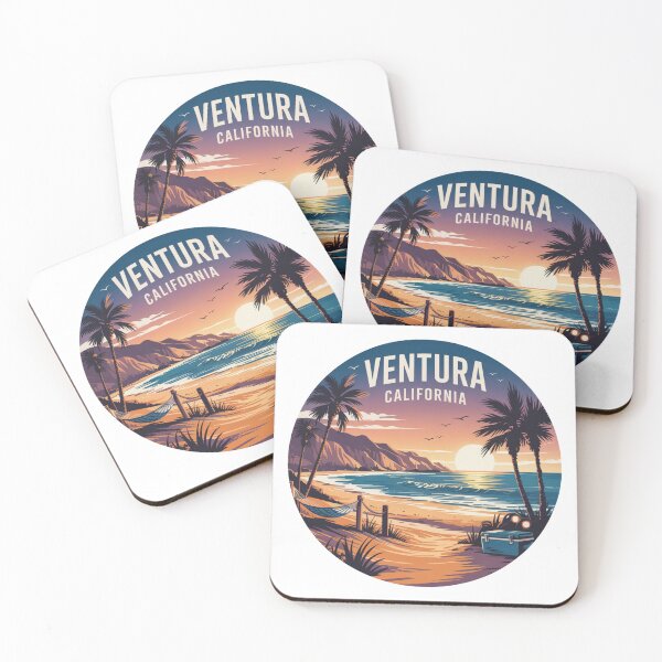 Item preview, Ventura California Sunset Hammock Scene – Chill Beach Landscape Design designed and sold by CircinusStore.