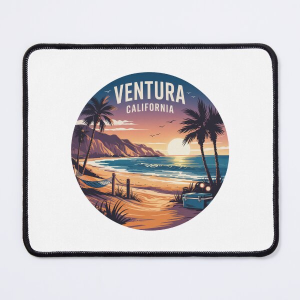 Item preview, Ventura California Sunset Hammock Scene – Chill Beach Landscape Design designed and sold by CircinusStore.
