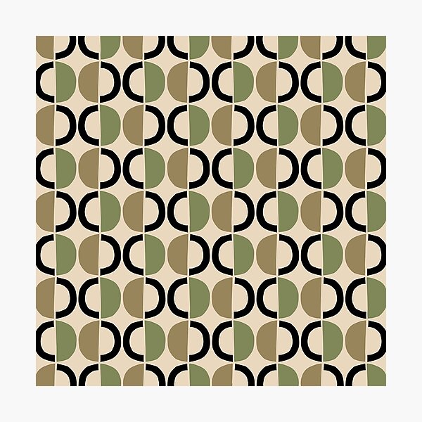Item preview, Mid Century Modern Half Circle Pattern 489 designed and sold by tonymagnerart.