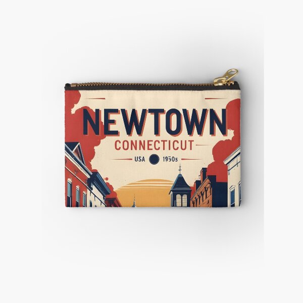 Item preview, Newtown Connecticut 1950s USA Vintage Travel Tourism designed and sold by TravelersGems.