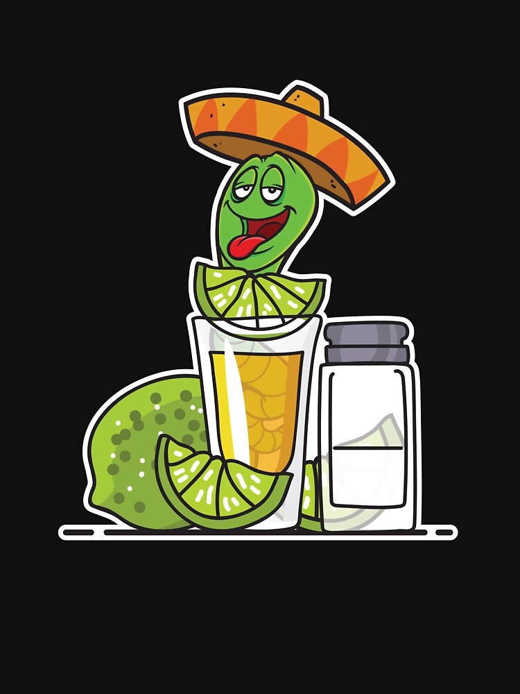 Tequila Worm Drinking by BlueBerry-Pengu