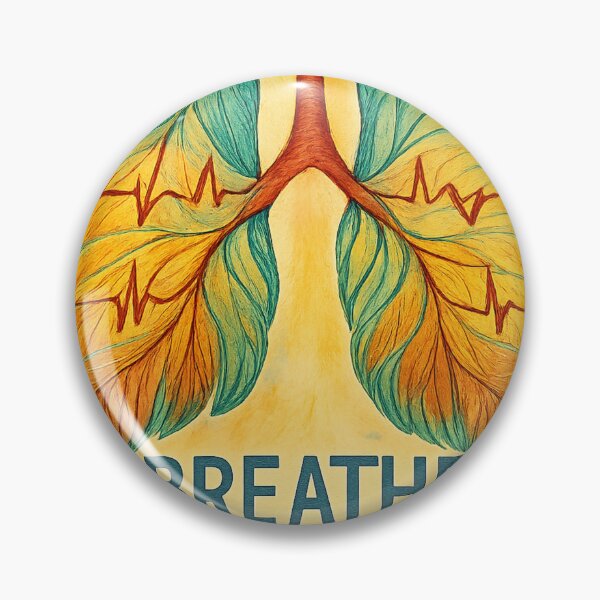 Item preview, Breathe Brave – Respiratory Therapist Line Icon designed and sold by TONSNAP.