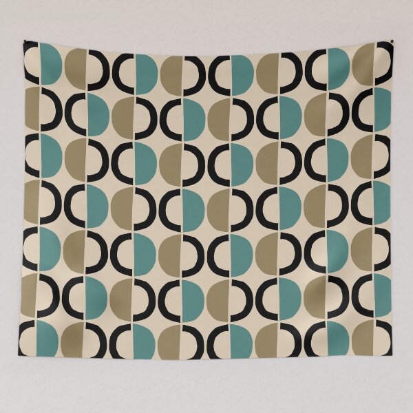 Item preview, Mid Century Modern Half Circle Pattern 489 designed and sold by tonymagnerart.