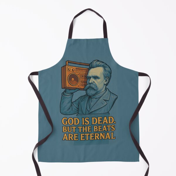 Item preview, Nietzsche - God is Dead but the Beats are Eternal - Swag designed and sold by PHILOSOPHY-SWAG.