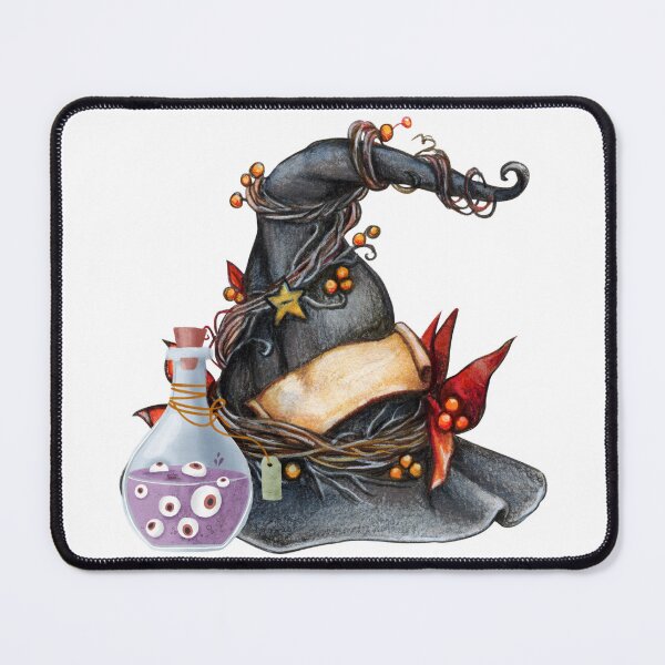 Item preview, Witch Hat & Potion Magic Halloween Tee & Décor designed and sold by TheMysticNook.