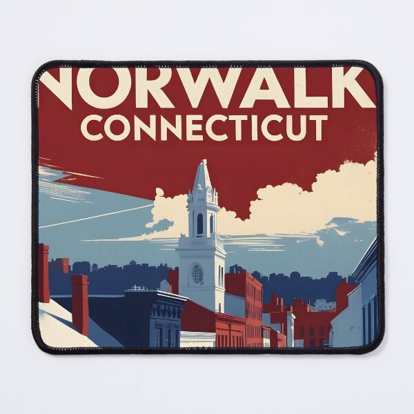 Item preview, Norwalk Connecticut 1950s USA Vintage Travel Tourism designed and sold by TravelersGems.