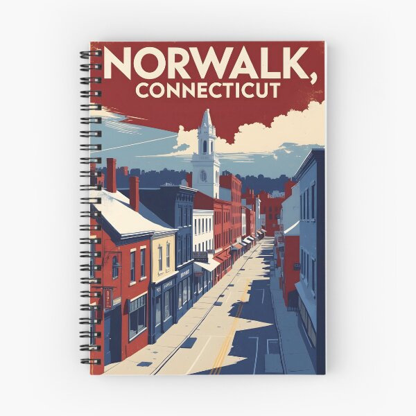 Item preview, Norwalk Connecticut 1950s USA Vintage Travel Tourism designed and sold by TravelersGems.