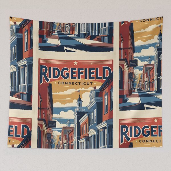 Item preview, Ridgefield Connecticut 1950s USA Vintage Travel Tourism designed and sold by TravelersGems.
