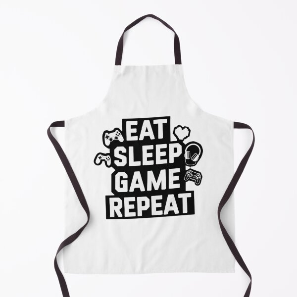 Item preview, Eat Sleep Game Repeat – Minimal Gamer Design designed and sold by JennyVibes.