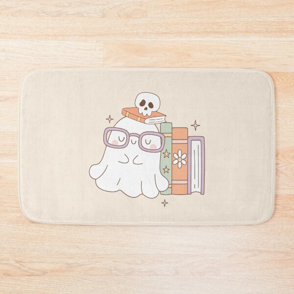 Item preview, Sleeping bookish cute ghost designed and sold by FatBirdie.