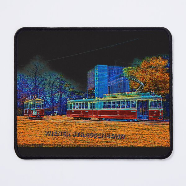 Item preview, Retro Vienna Trams – Wiener Straßenbahn Pop Art designed and sold by ChernivtsiSkoda.