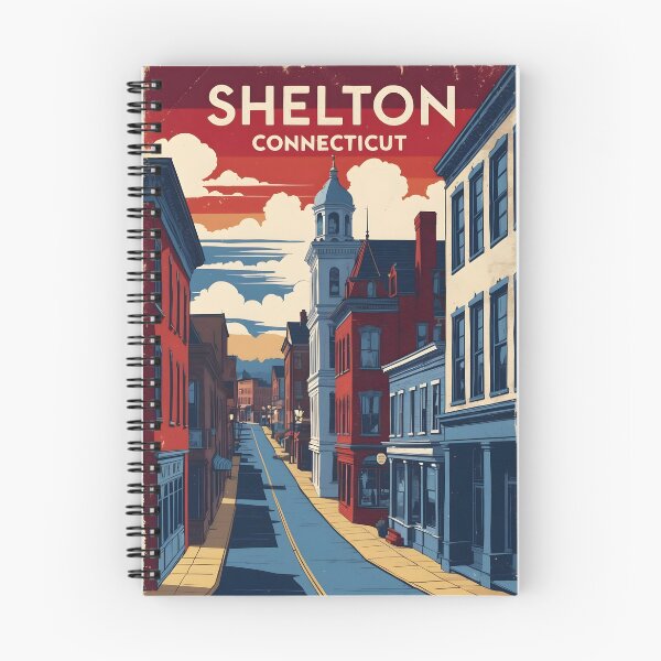 Item preview, Shelton Connecticut 1950s USA Vintage Travel Tourism designed and sold by TravelersGems.