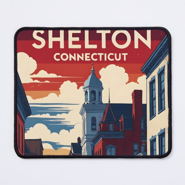Item preview, Shelton Connecticut 1950s USA Vintage Travel Tourism designed and sold by TravelersGems.