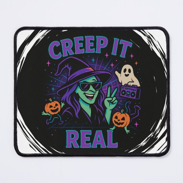 Item preview, Creep It Real – Funny Witch Halloween designed and sold by Prints-by-Olaf.