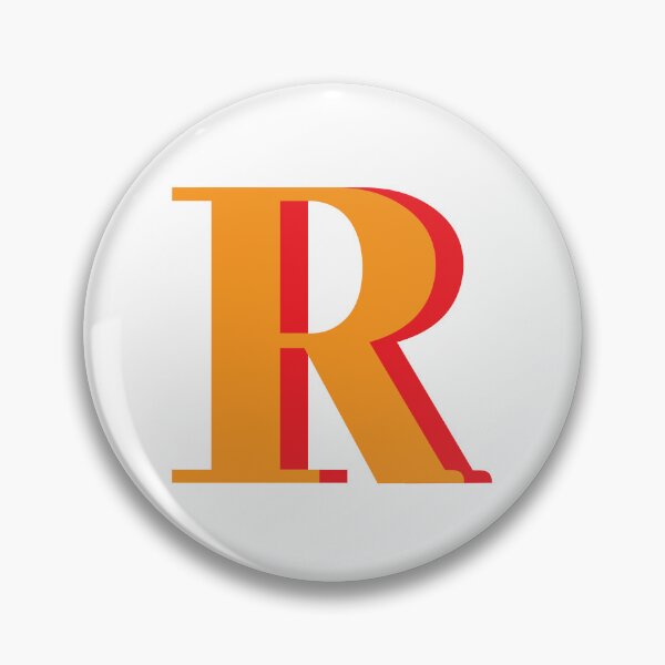 Item preview, Letter R in orange – Cute Alphabet Initial Monogram Design designed and sold by Monika Howarth.