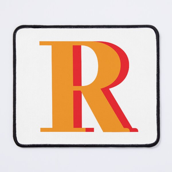 Item preview, Letter R in orange – Cute Alphabet Initial Monogram Design designed and sold by Monika Howarth.