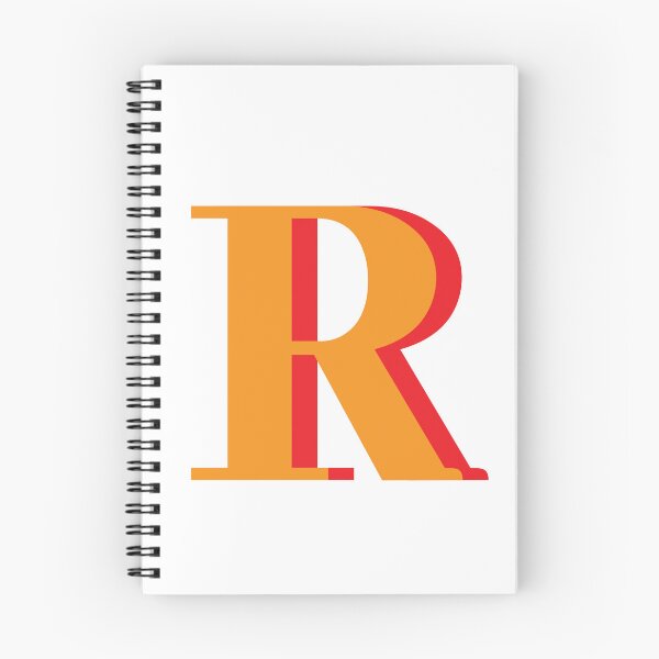 Item preview, Letter R in orange – Cute Alphabet Initial Monogram Design designed and sold by Monika Howarth.