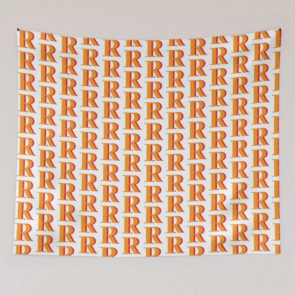 Item preview, Letter R in orange – Cute Alphabet Initial Monogram Design designed and sold by Monika Howarth.