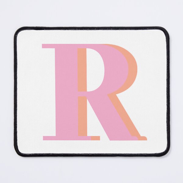 Item preview, Letter R in pink – Cute Alphabet Initial Monogram Design designed and sold by Monika Howarth.