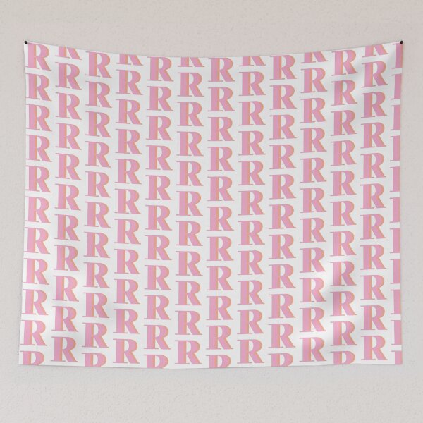 Item preview, Letter R in pink – Cute Alphabet Initial Monogram Design designed and sold by Monika Howarth.