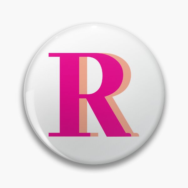Item preview, Letter R in hot pink – Cute Alphabet Initial Monogram Design designed and sold by Monika Howarth.