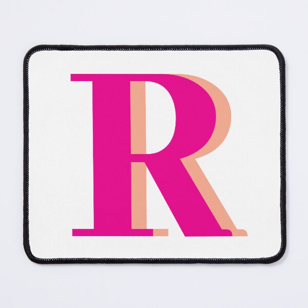 Item preview, Letter R in hot pink – Cute Alphabet Initial Monogram Design designed and sold by Monika Howarth.