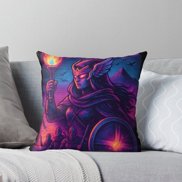 Item preview, Iron Valkyrie: Rebel Champion In Neon Skies designed and sold by shockSpot.