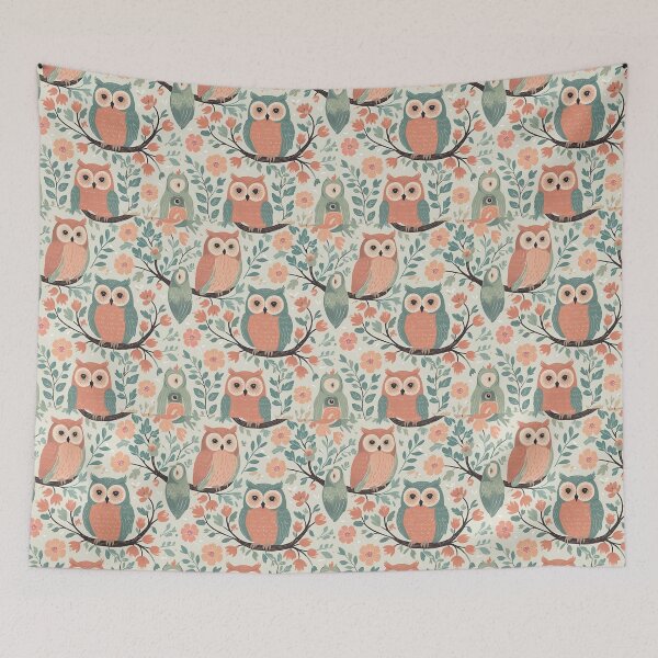 Item preview, Cottage Core Owl Pattern designed and sold by PatronesKawai.