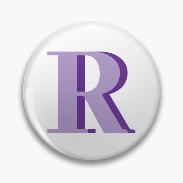 Item preview, Letter R in purple – Cute Alphabet Initial Monogram Design designed and sold by Monika Howarth.