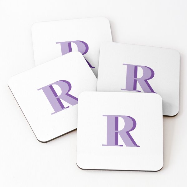 Item preview, Letter R in purple – Cute Alphabet Initial Monogram Design designed and sold by Monika Howarth.