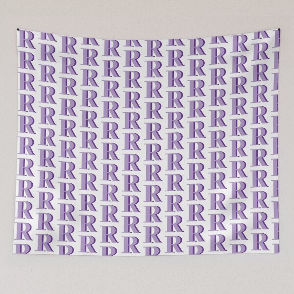 Item preview, Letter R in purple – Cute Alphabet Initial Monogram Design designed and sold by Monika Howarth.