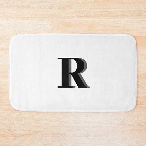 Item preview, Letter R in black – Cute Alphabet Initial Monogram Design designed and sold by Monika Howarth.