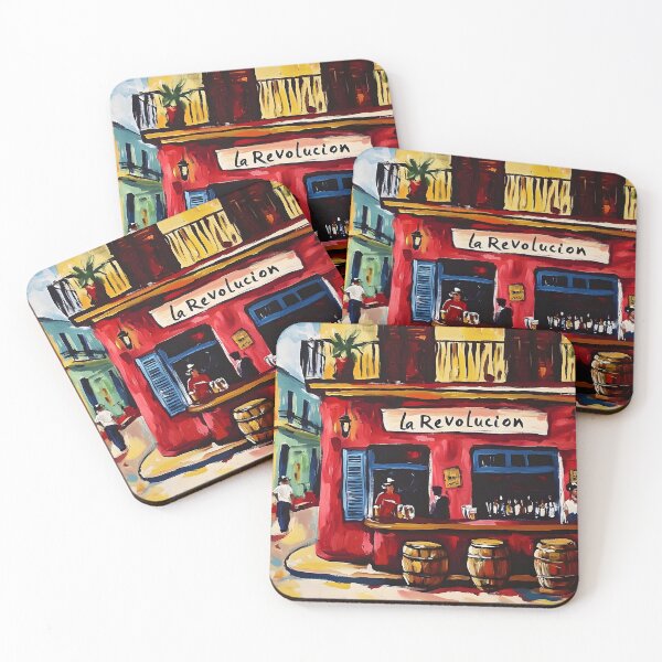 Item preview, Celebrate the Spirit of Havana - Lively Street Scene at La Revolucion Bar in Joyful Camaraderie designed and sold by OlfactoART Studio.