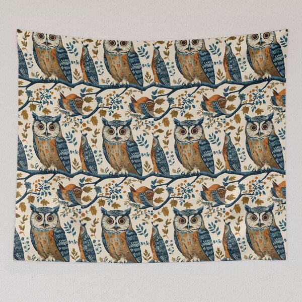 Item preview, Cottage Core Owl Pattern designed and sold by PatronesKawai.