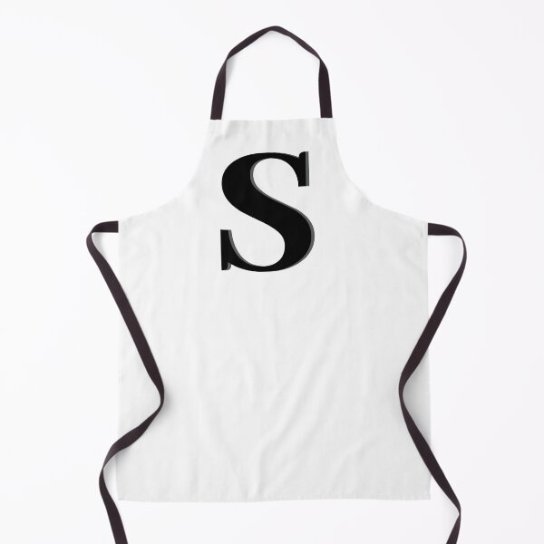 Item preview, Letter S in black – Cute Alphabet Initial Monogram Design designed and sold by Monika Howarth.