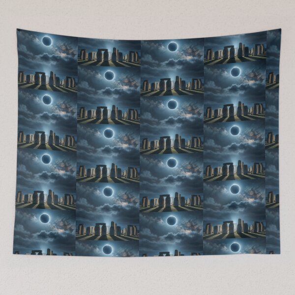 Item preview, Stonehenge and solar eclipse designed and sold by Dogandesighn.