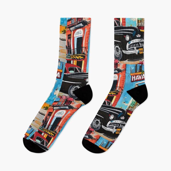 Item preview, Drive Through Havana Vibes- Classic Car and Colorful Streets Bathed in Nostalgic Sunshine designed and sold by OlfactoART Studio.