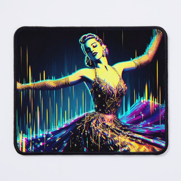 Item preview, Beautiful Hollywood dancer in neon light designed and sold by AD-Digital-Art.