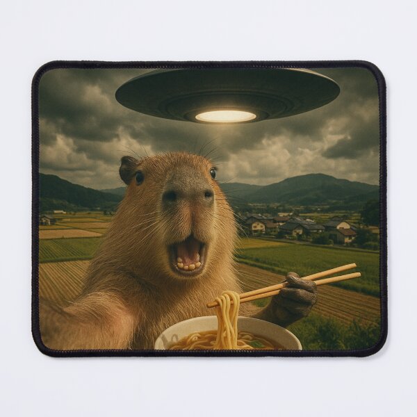 Item preview, Cute Capybara Eating Ramen designed and sold by BASKF.